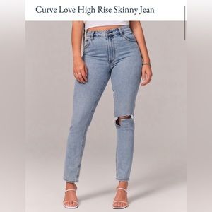 Abercrombie Curve Love High Rise Skinny Jeans